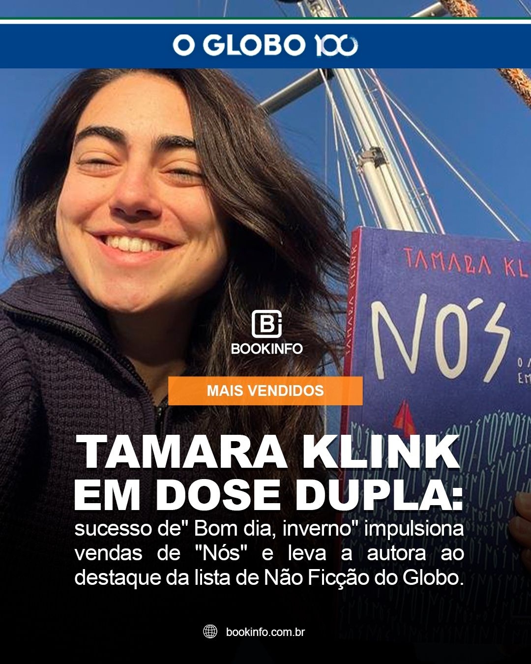 O fenômeno Tamara Klink continua: depois de “Bom dia, inverno”, é a vez de “Nós”conquistar os leitores brasileiros