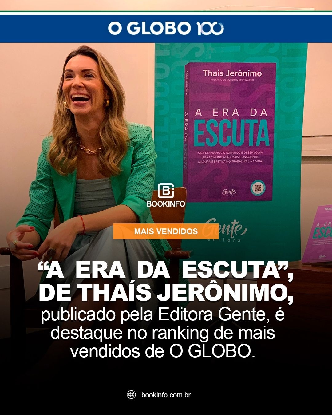 A era da escuta, de Thaís Jerônimo, lidera ranking de O GLOBO