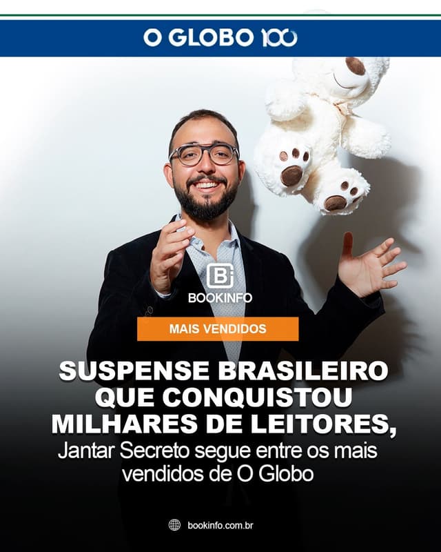 Lista de O Globo destaca força do suspense nacional e diversidade de gêneros entre os mais vendidos