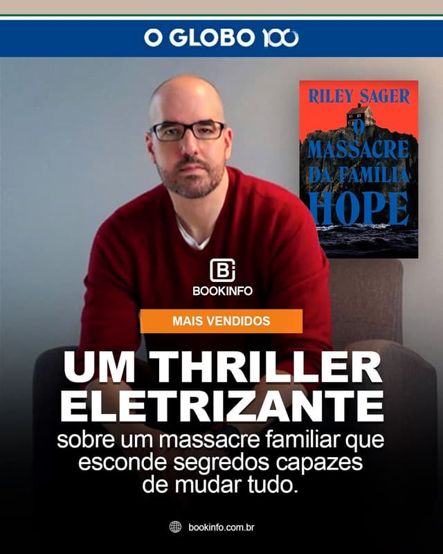 Mais vendidos de O Globo: suspense estreia em alta e autoajuda mantém liderança