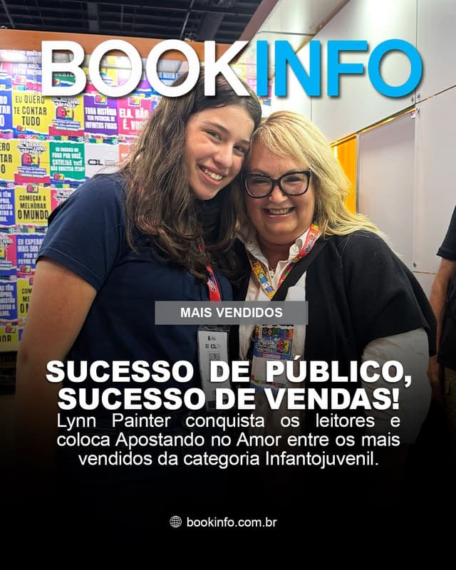 Lynn Painter: sucesso de público na Bienal e presença entre os mais vendidos da Bookinfo
