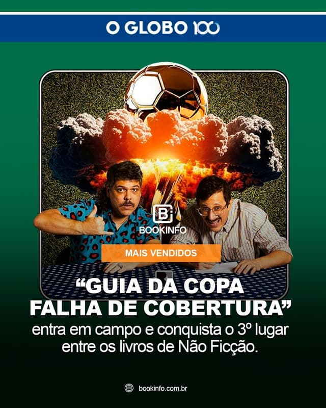 Clima de Copa chega às livrarias e coloca futebol entre os destaques da semana