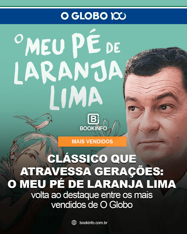 Clássico de José Mauro de Vasconcelos segue entre os mais vendidos de O Globo
