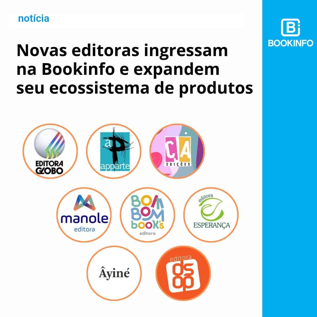 Novas Editoras ingressam na Bookinfo e expandem seu ecossistema de produtos