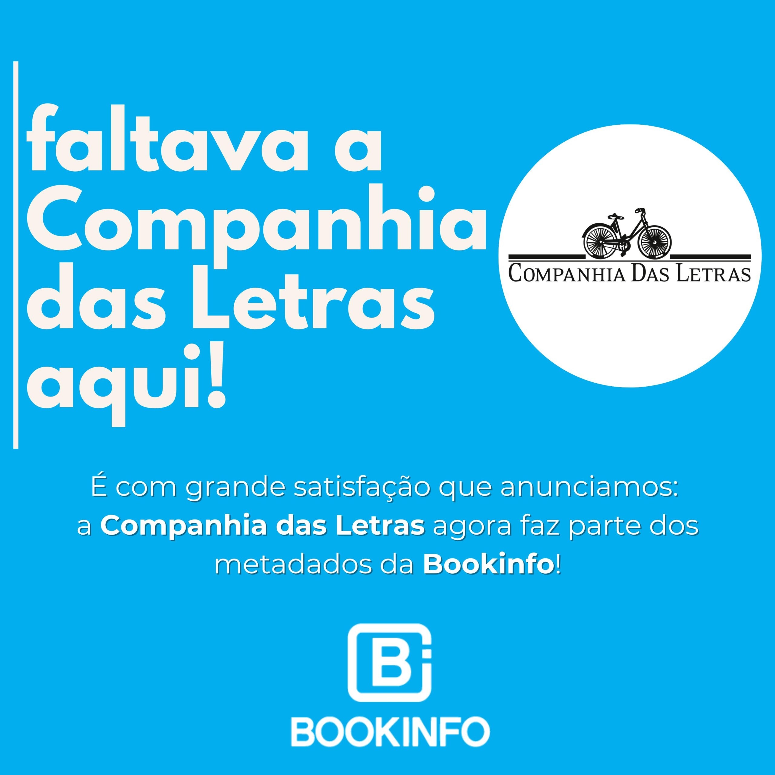 Novidade! Companhia das Letras se une à Bookinfo