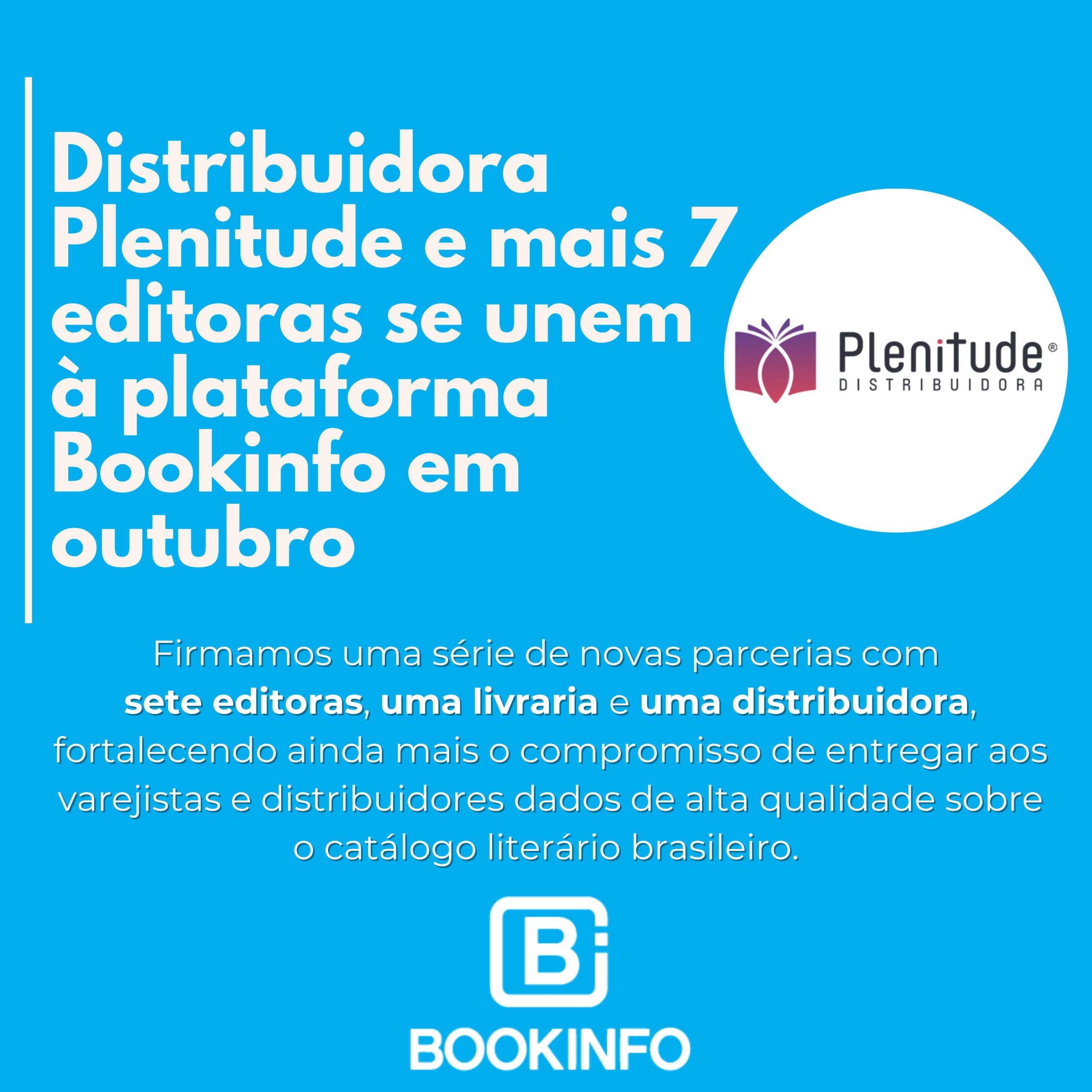 Distribuidora Plenitude e mais 7 editoras se unem à plataforma Bookinfo em outubro