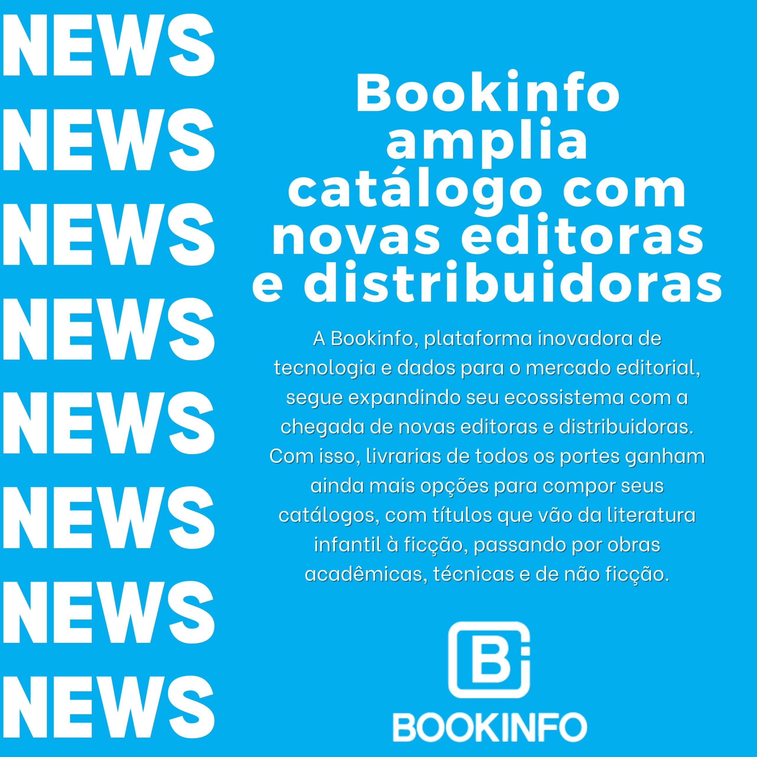 Bookinfo amplia catálogo com novas editoras e distribuidoras