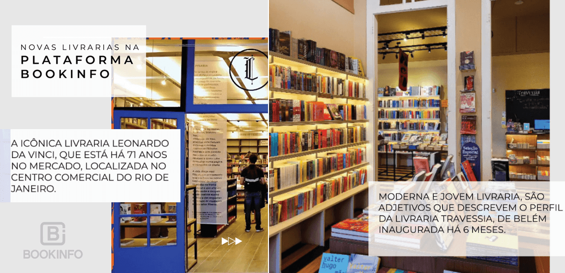 Livraria Leonardo da Vinci e Livraria Travessia estão na Bookinfo