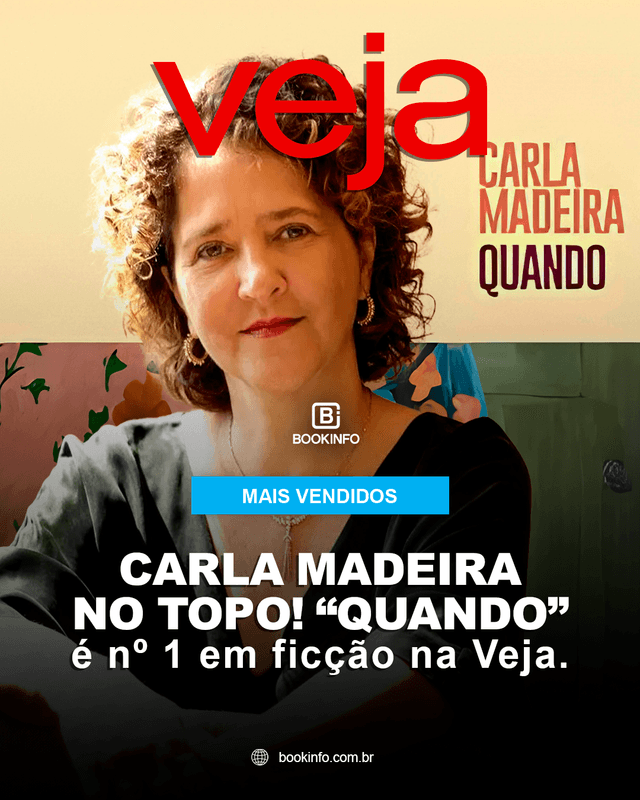 Carla Madeira estreia no topo da lista de mais vendidos da VEJA com “Quando”