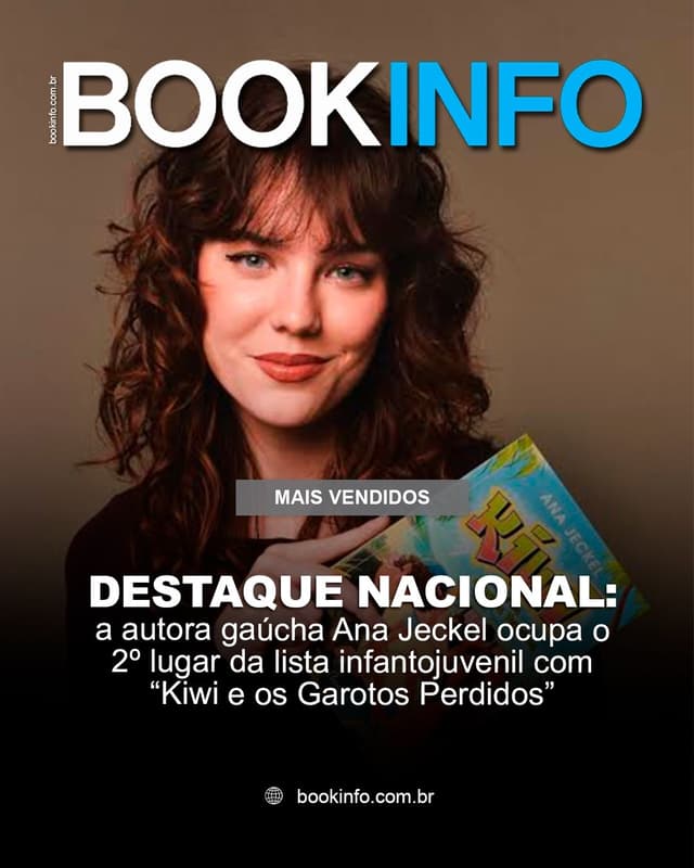 Destaque nacional: Ana Jeckel chega ao 2º lugar entre os mais vendidos no Infantojuvenil